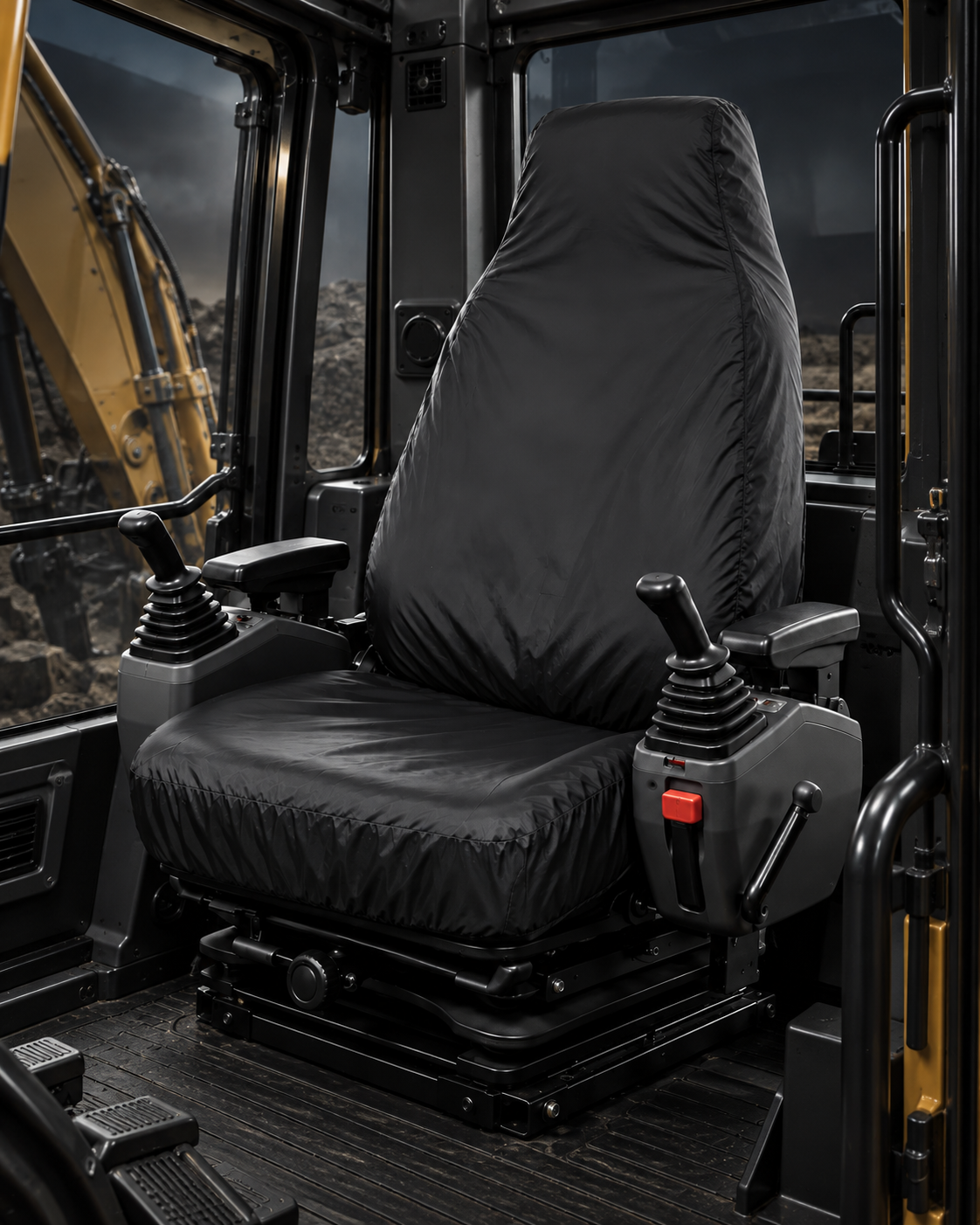Hitachi Zaxis Series High Back Excavator Seat Cover