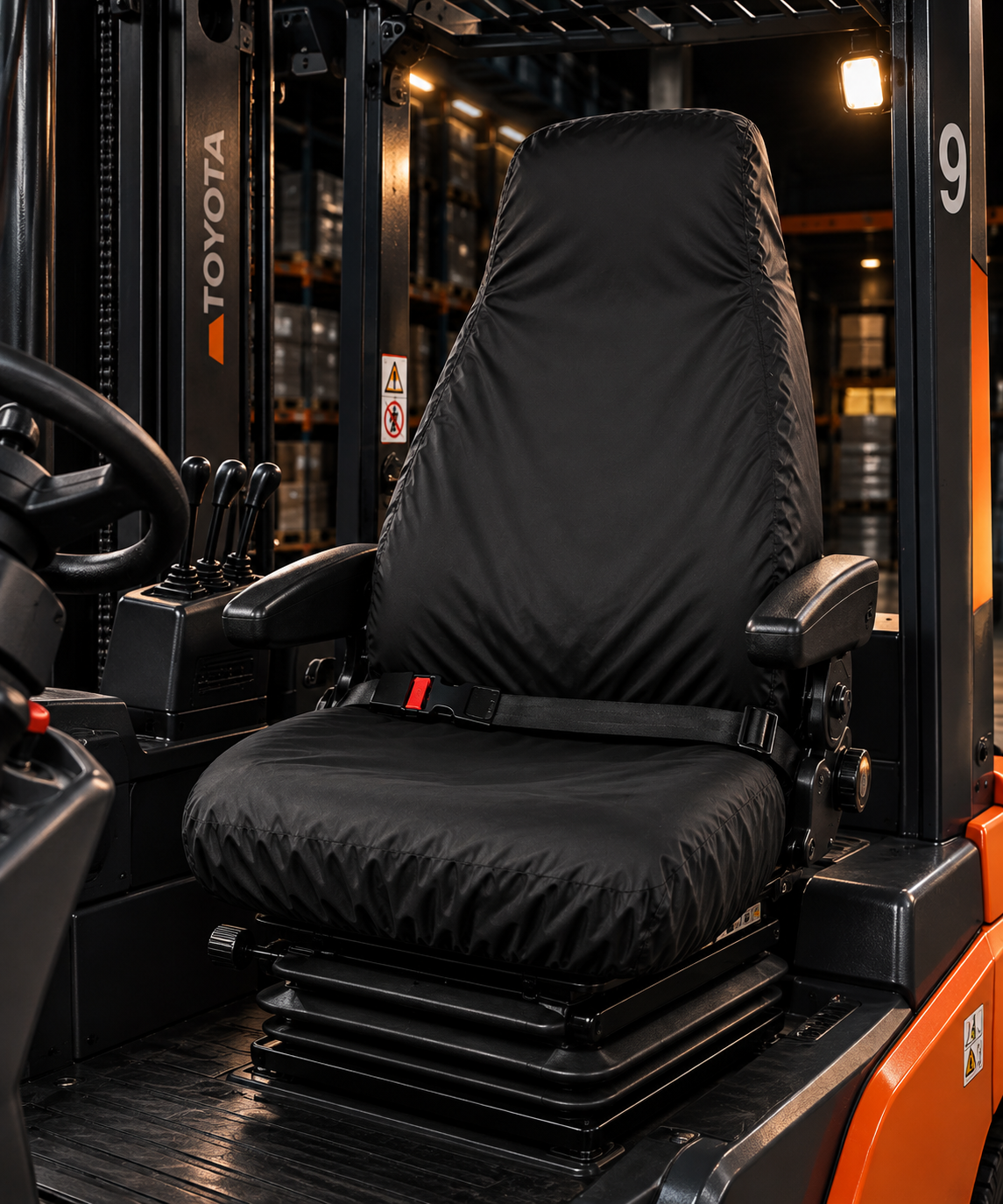 Heavy Duty Forklift & Access Seat Cover – Operator Seat Protector