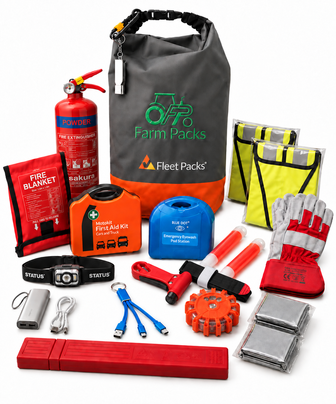FarmPacks Vehicle Safety Emergency Complete Kit